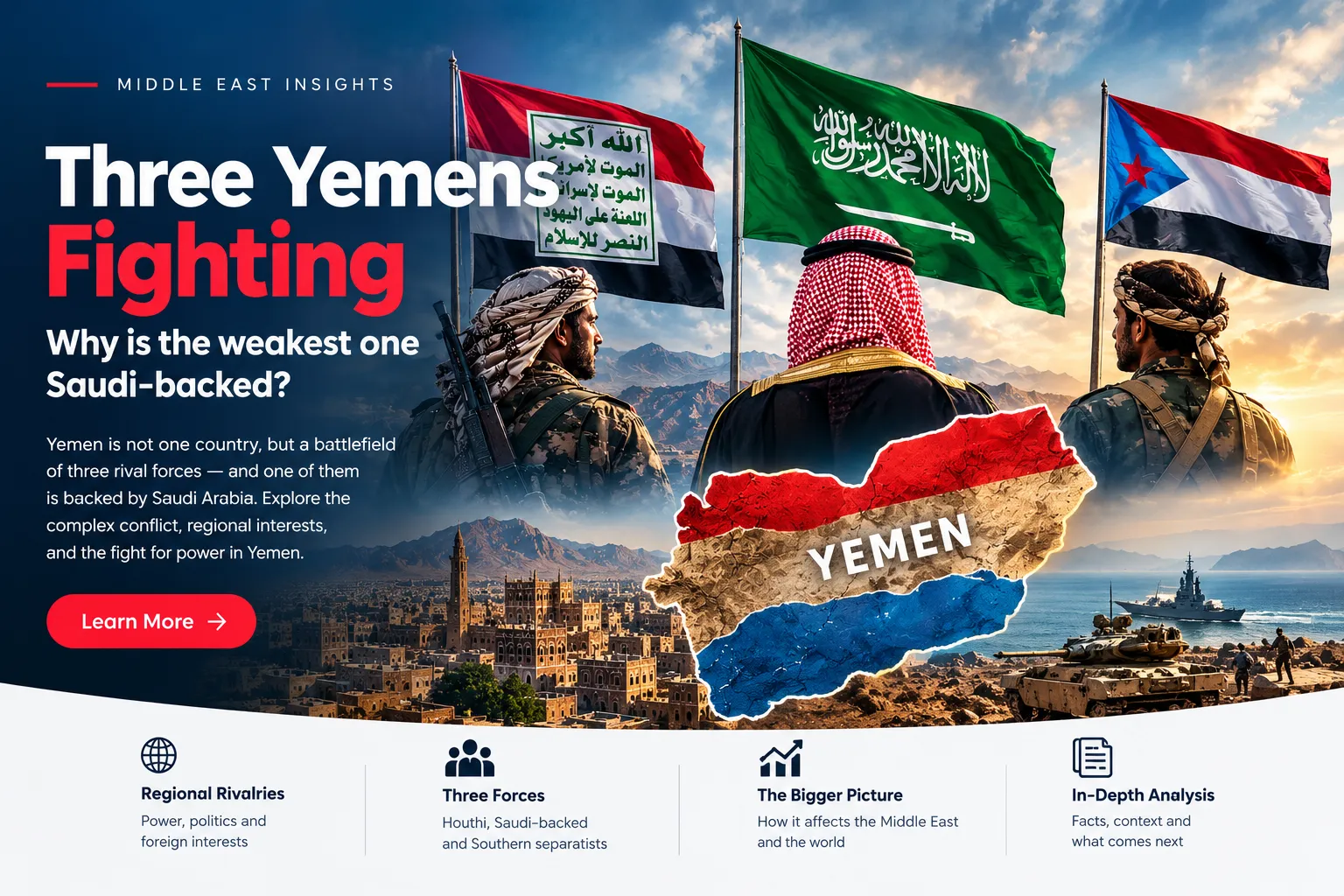 three yemens fighting for power